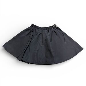 Moncler Black Full Circle Skirt with Drawstring Waist - size 42 or US Large